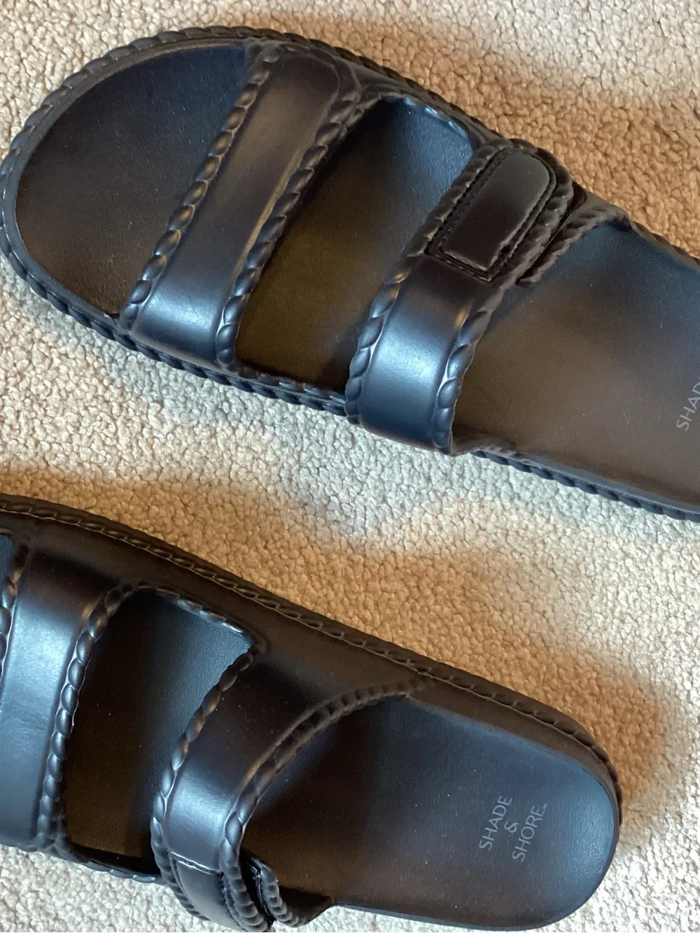 Women’s Black Slide Sandals - Classic Adjustable Straps